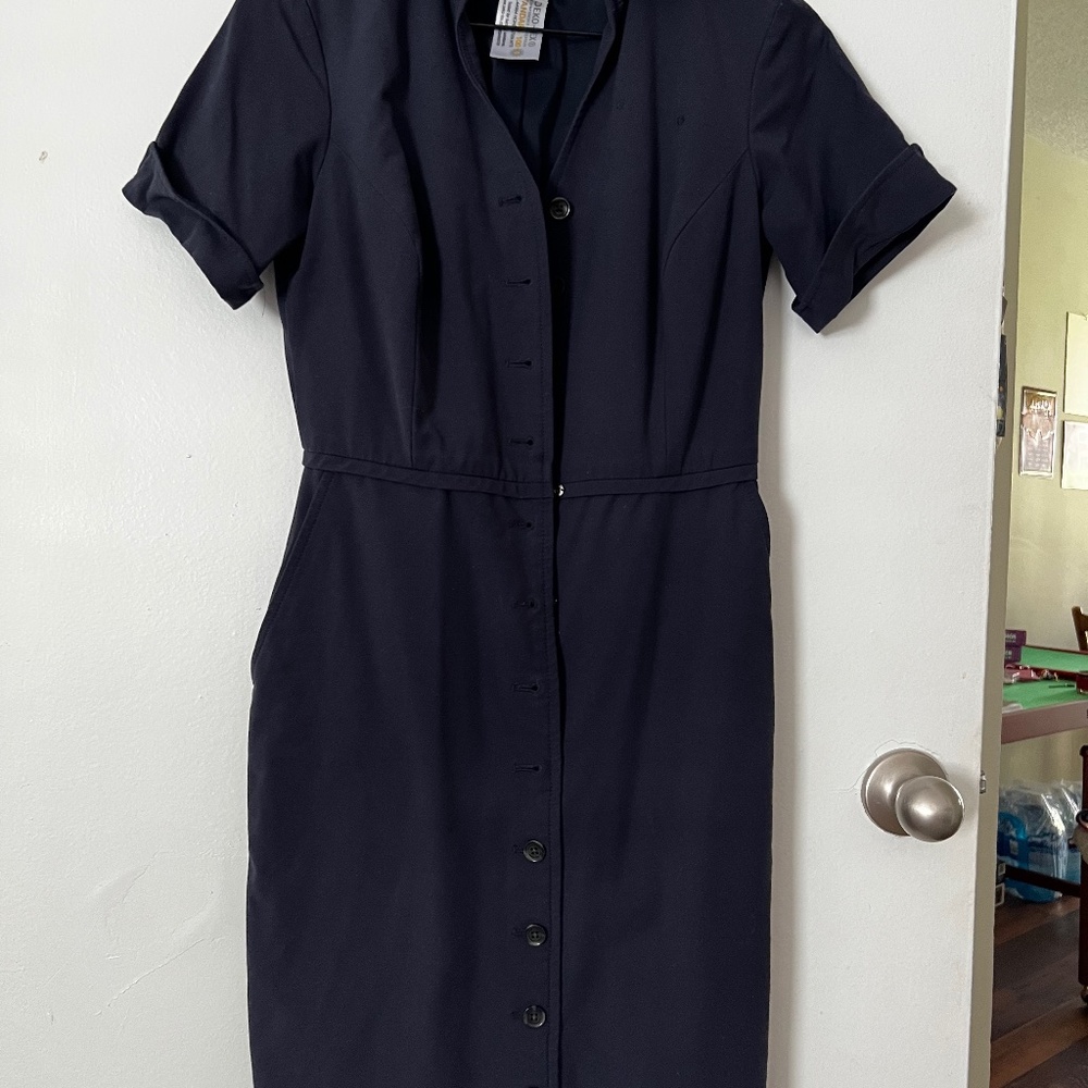 American Airlines uniform Fa navy blue dress size 4P